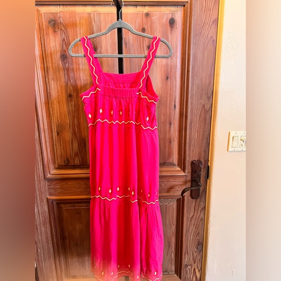 NWT ANN TAYLOR LOFT EMBROIDERED Midi Dress - Picture 4 of 9